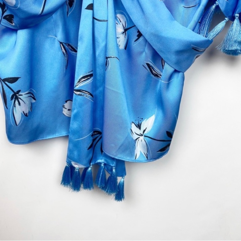 Sachin & Babi Kimono Top Little Boy Blue Falling Amelia Top Luxe XS - Picture 8 of 11